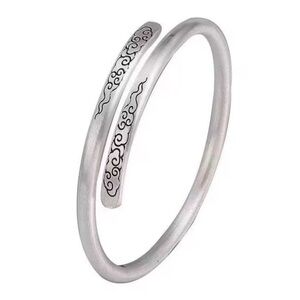 999 Silver Auspicious Clouds Bracelet